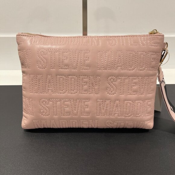 Steve Madden Padded Oversized Logo Print Clutch (JB13670 - Picture 5 of 6